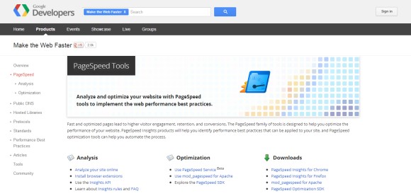 Google Pagespeed Tool